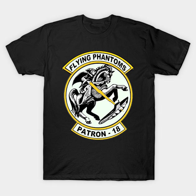 VP 18 Flying Phantoms Crest T-Shirt by Spacestuffplus